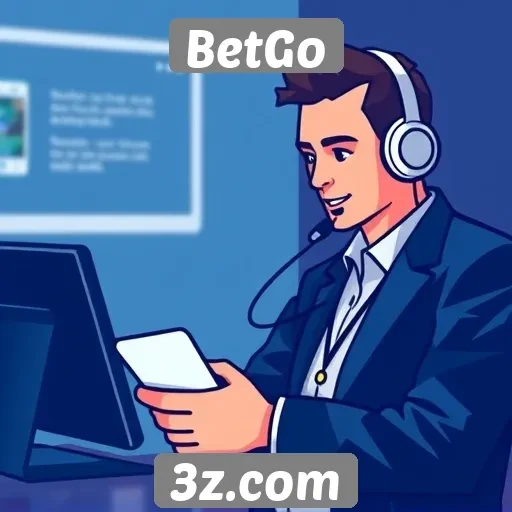 Funcionamento do suporte ao cliente no BetGo